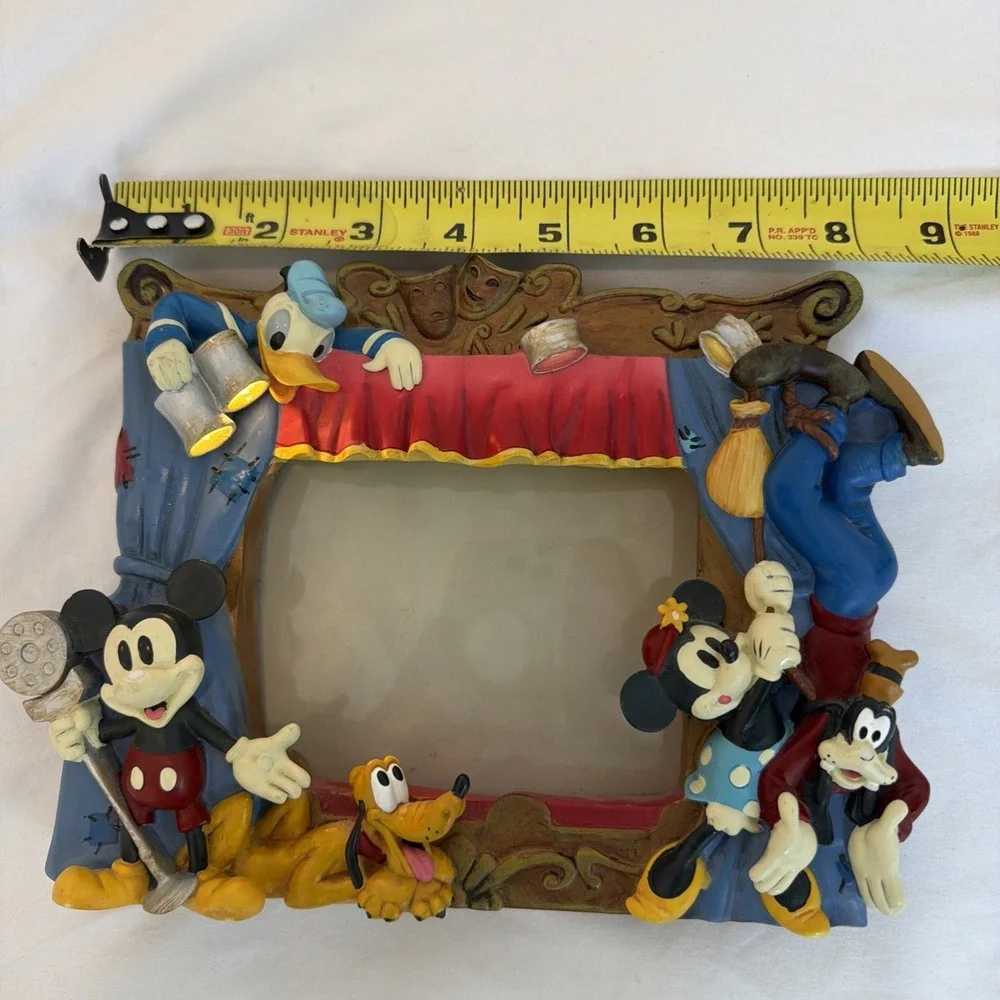 Vintage 1990s Disney Store Mickey Mouse & Friends Theater Photo Frame Light Work